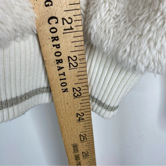 Athleta Tugga Sherpa Jacket Teddy Full Zip Fleece Pockets Athleisure Cozy Boho - Picture 9 of 11